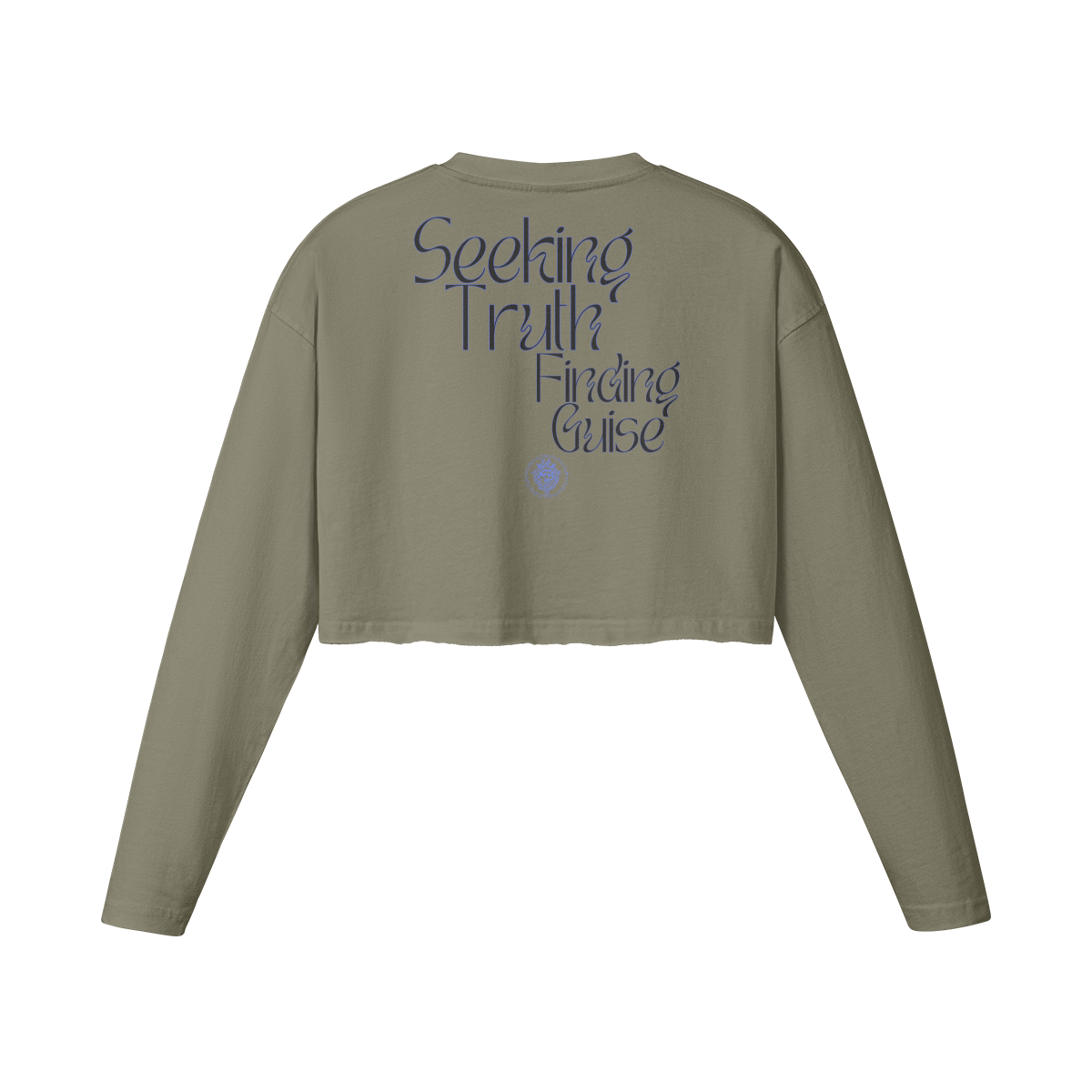 Meduza  Seeking Truth Raw Hem Long Sleeve Crop Top 260