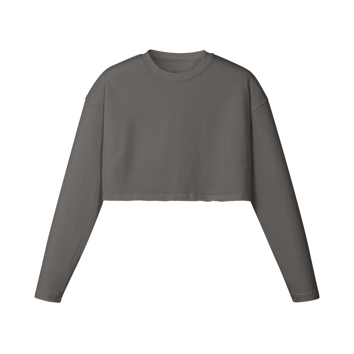 Meduza  Seeking Truth Raw Hem Long Sleeve Crop Top 260